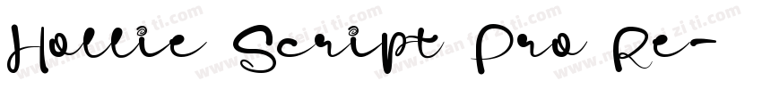 Hollie Script Pro Re字体转换